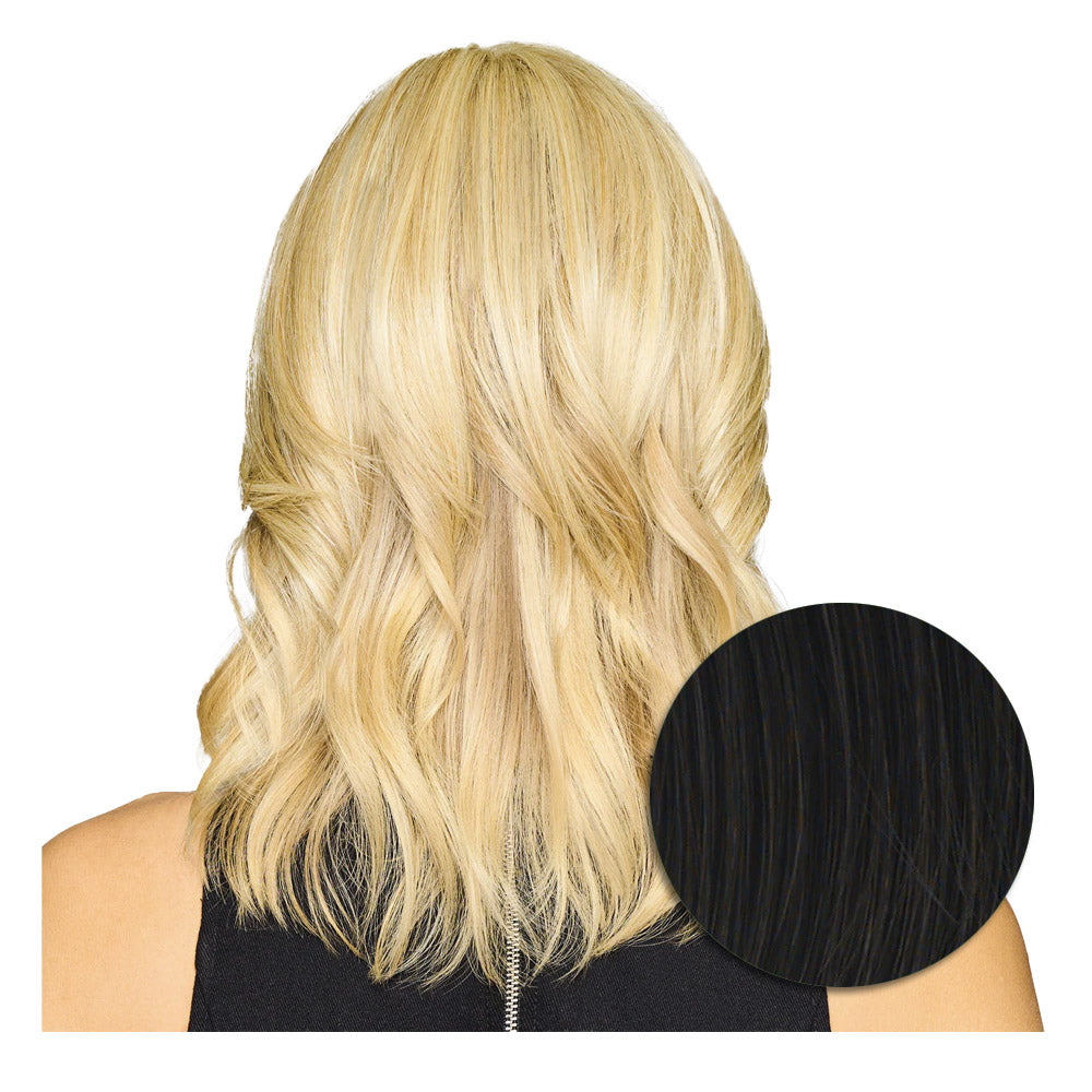 Hairdo Topper Stylish Wave R2 Nero - toupet con onde