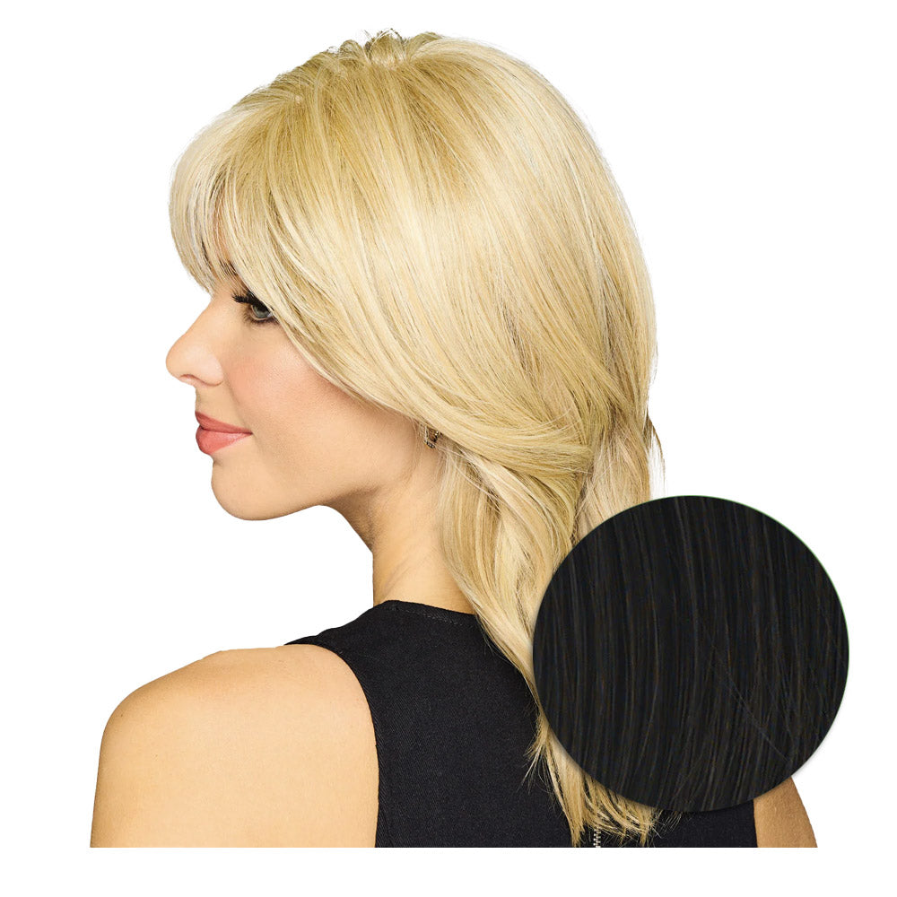 Hairdo Topper Stylish Wave R2 Nero - toupet con onde