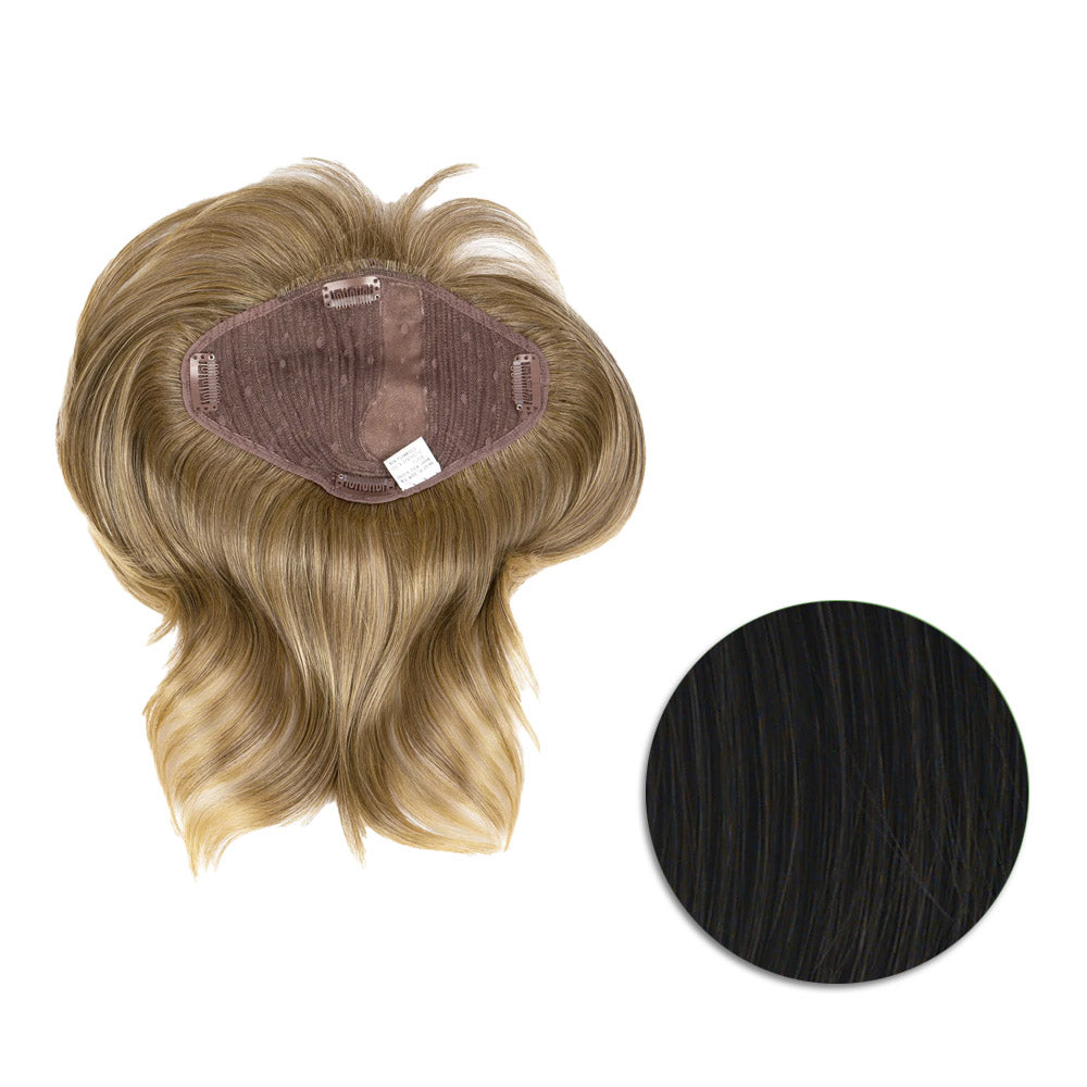 Hairdo Topper Stylish Wave R2 Nero - toupet con onde