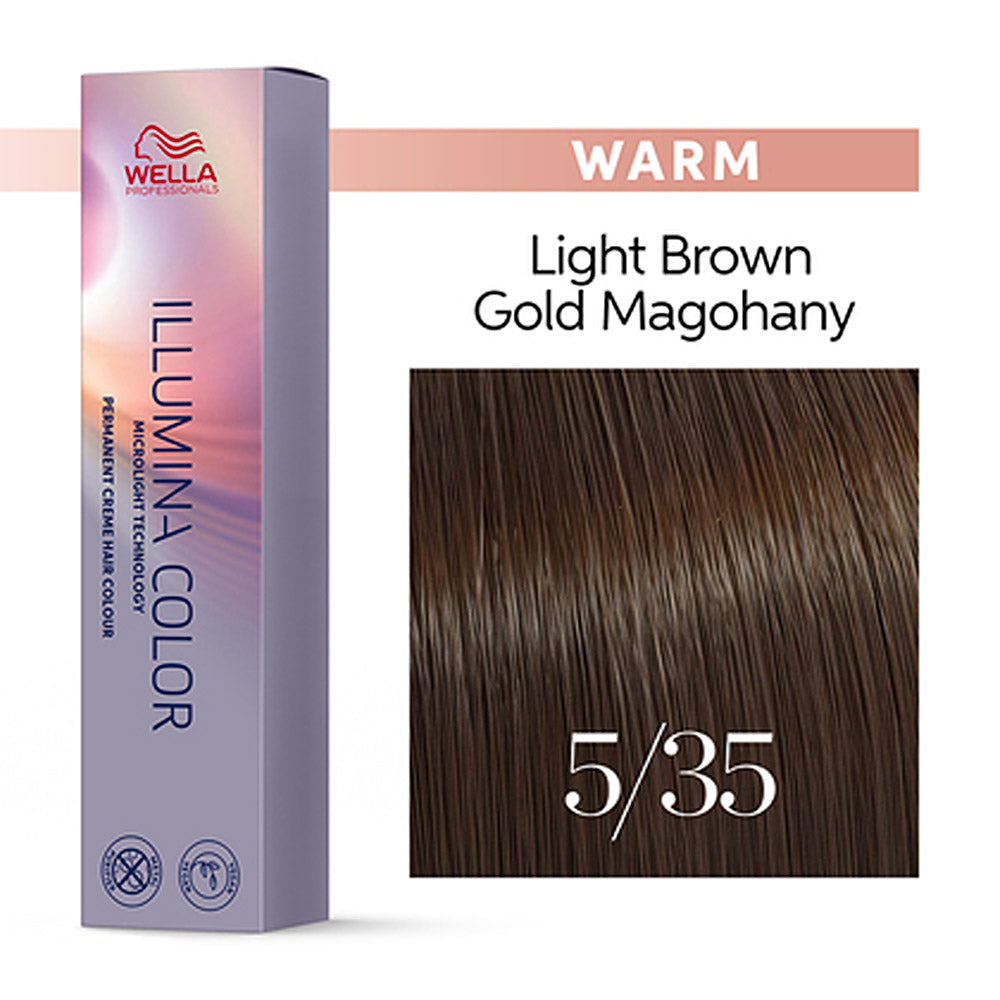 Wella Illumina Color 5/35 Castano Chiaro Oro Mogano 60ml -colorazione permanente