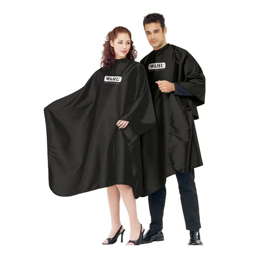 Wahl Hairdressing Cape Black 150x130cm- mantella