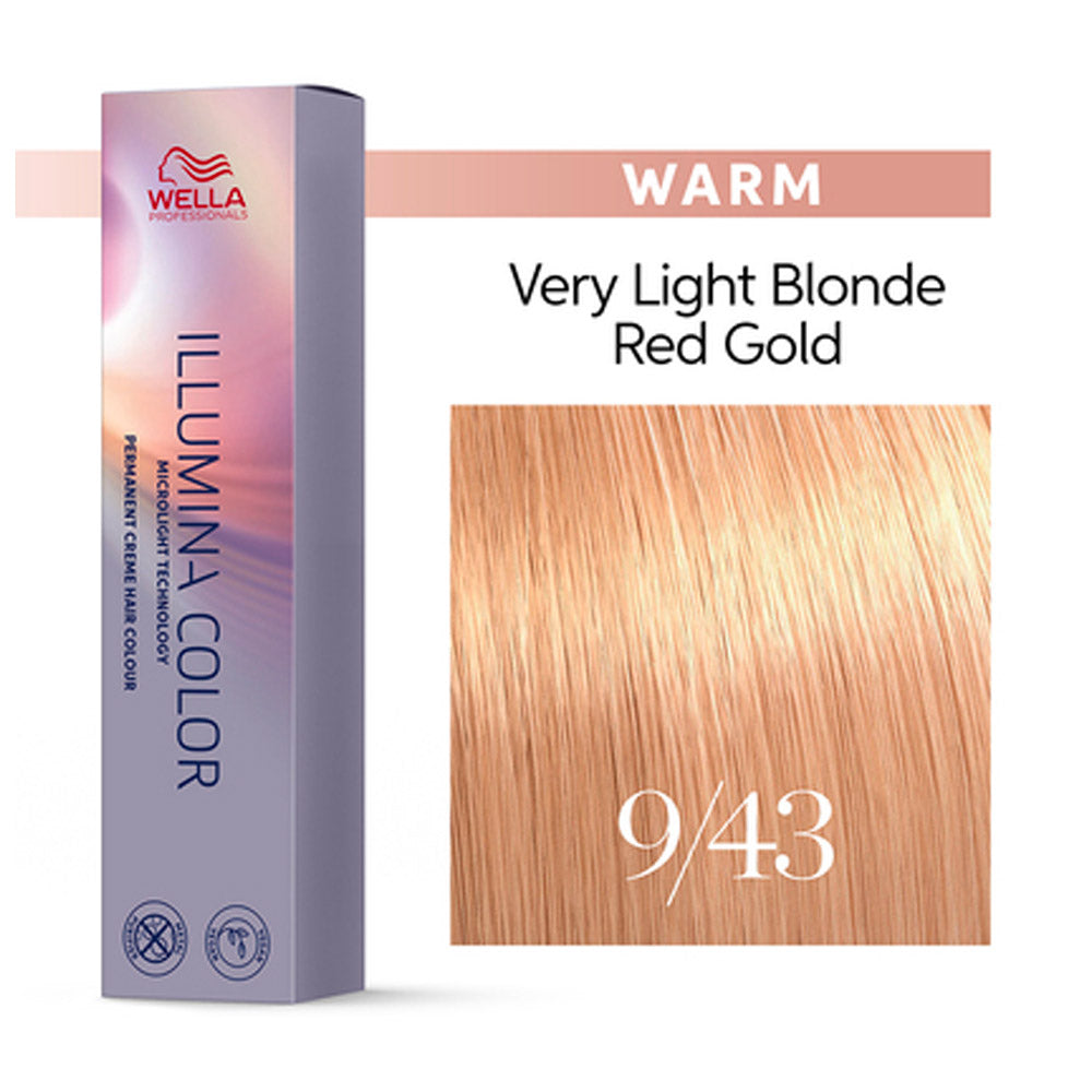 Wella Illumina Color 9/43 Biondo Chiarissimo Rame Dorato 60ml