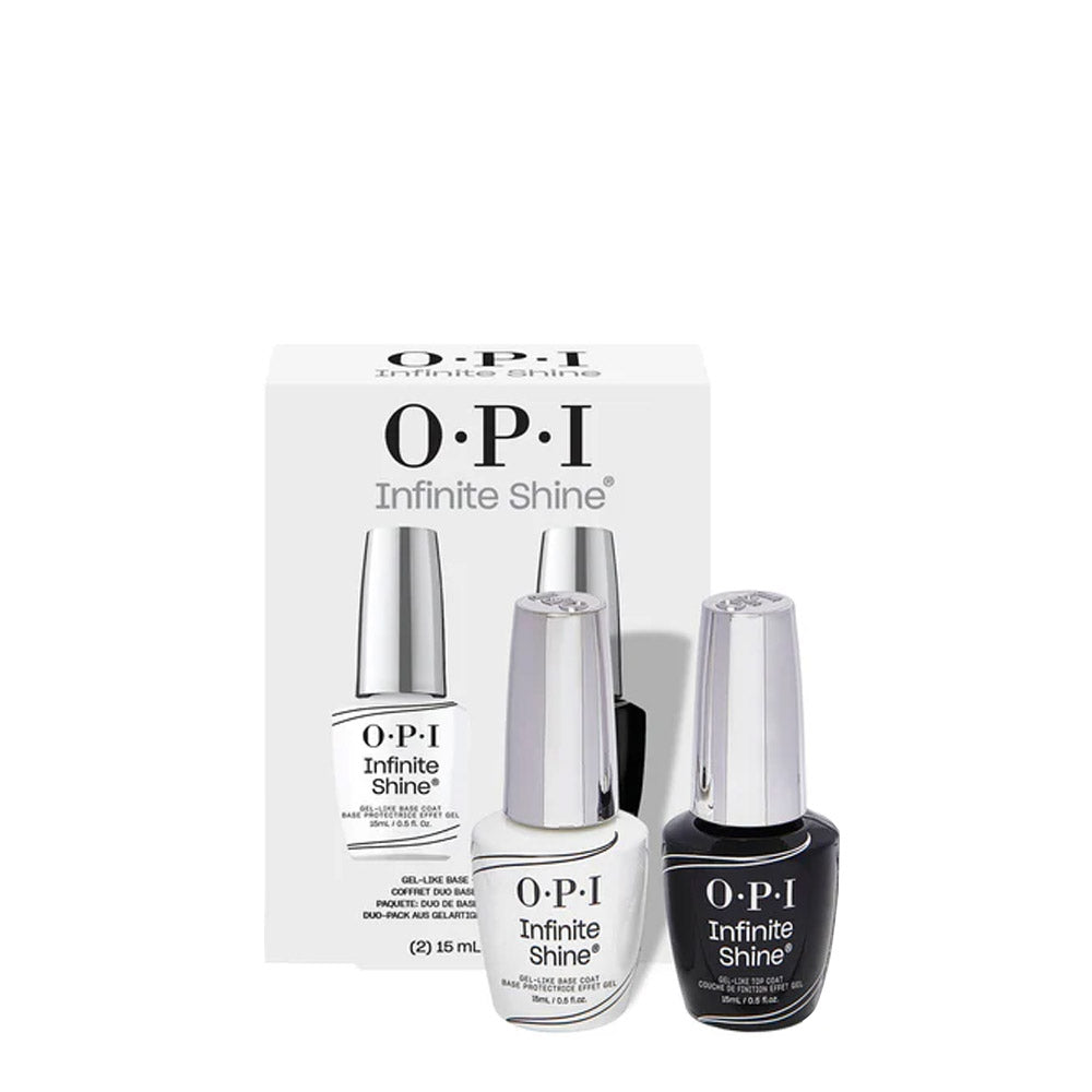 OPI Infinite Shine Coffret Base 15ml + Top Coat 15ml  - cofanetto
