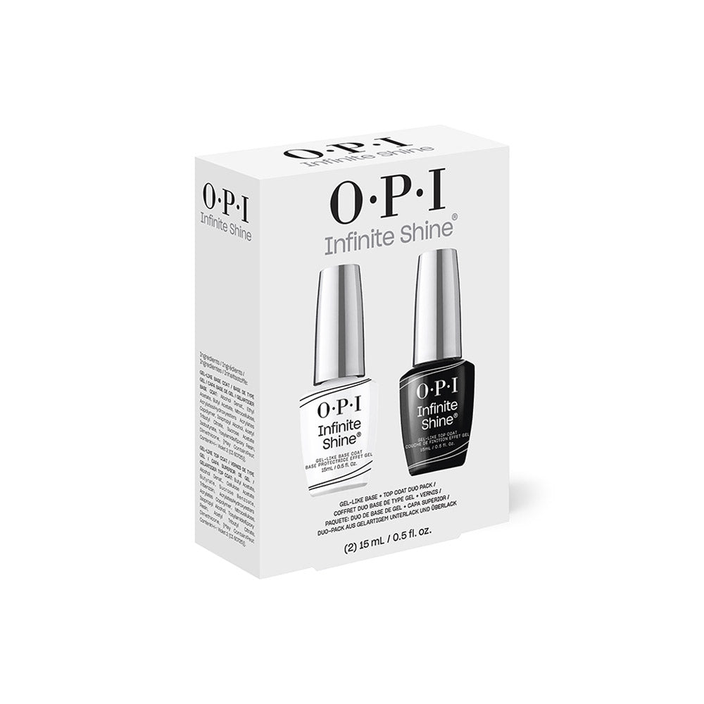OPI Infinite Shine Coffret Base 15ml + Top Coat 15ml  - cofanetto