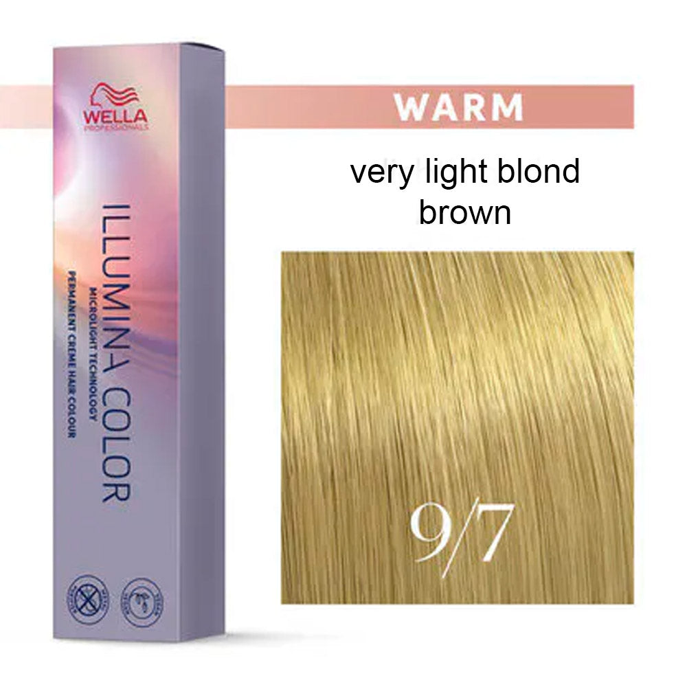 Wella Illumina Color 9/7 Biondo Chiarissimo Sabbia 60ml - colorazione permanente