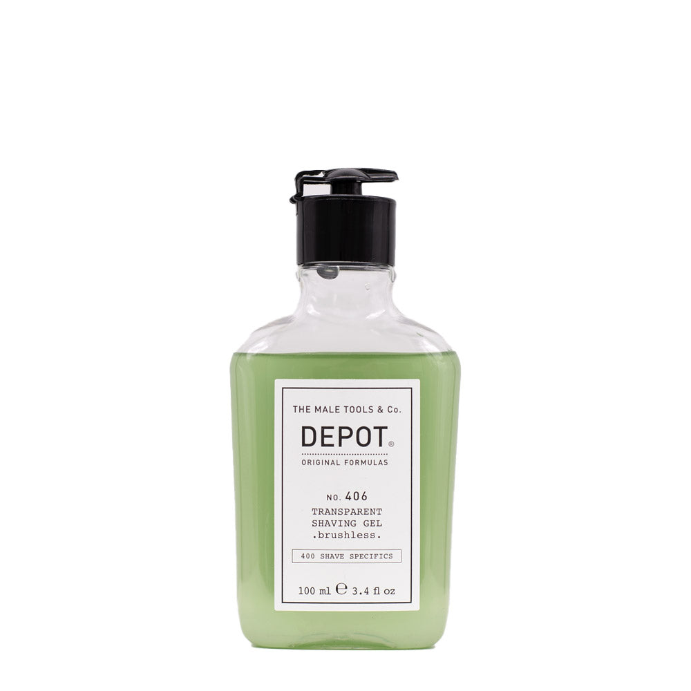 Depot Shave Specifics No.406 Transparent Shaving Gel Brushless 100ml - gel rasatura