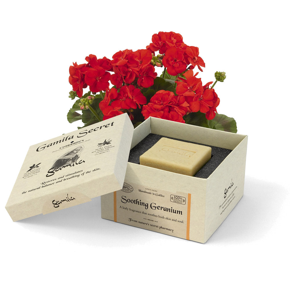 Gamila Secret Geranium Soap 115gr - saponetta viso pelle mista