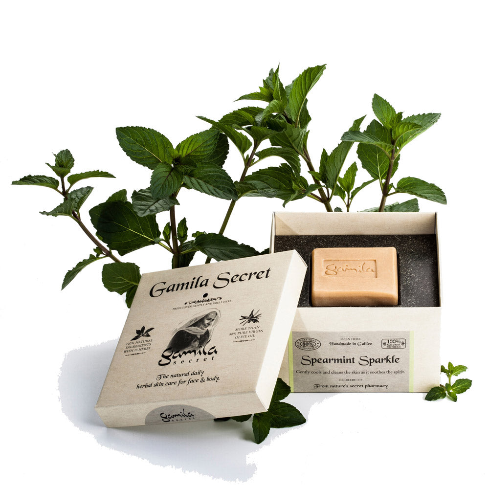 Gamila Secret  Spearmint Soap 115gr - sapone viso per pelle mista ed oleosa
