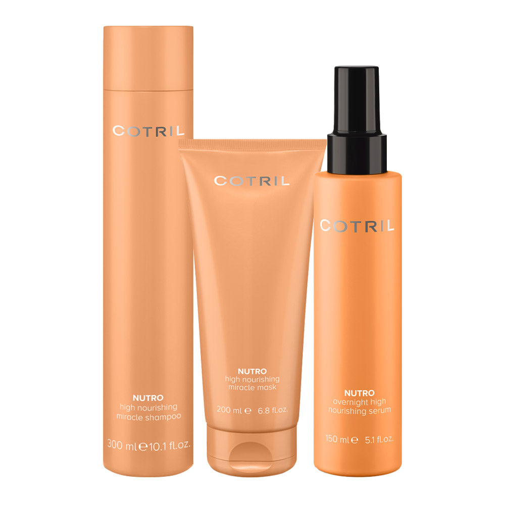 Cotril Nutro Miracle Nourishing Miracle Shampoo 300ml Mask 200ml Serum 150ml