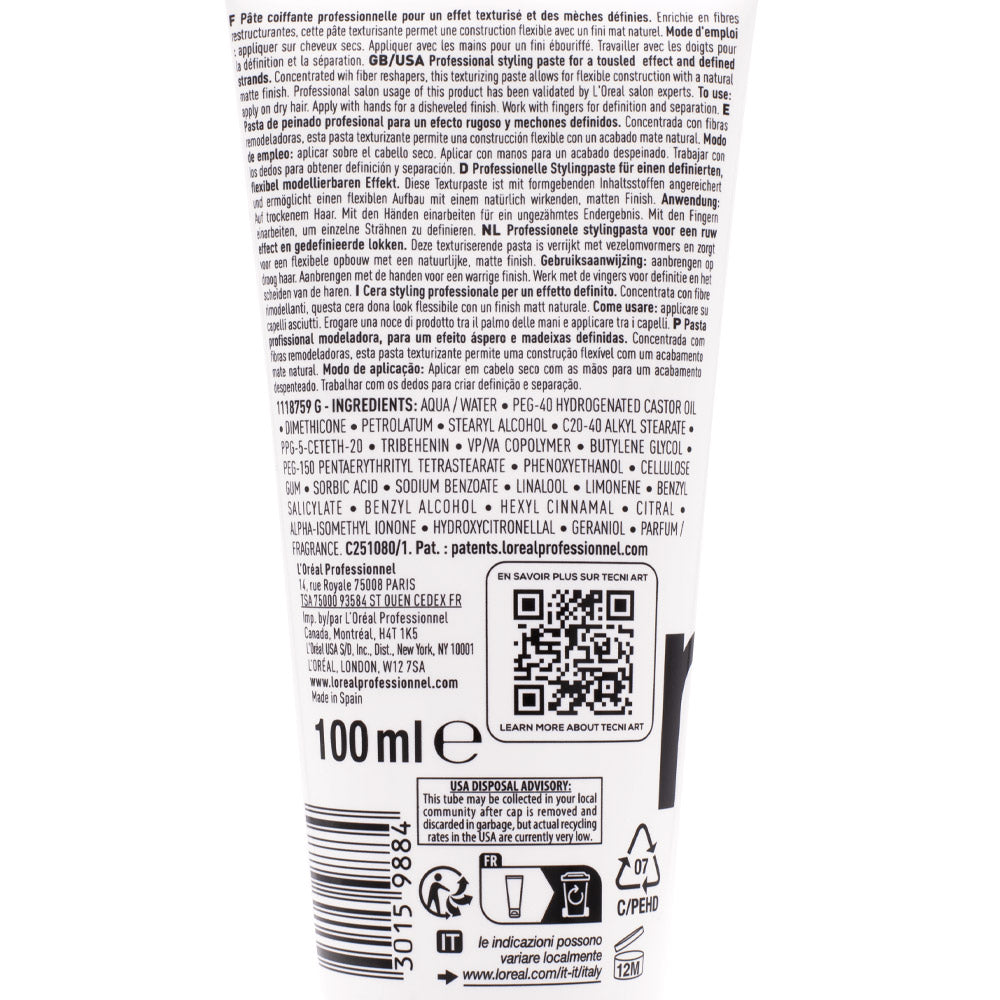 L'Oréal TecniArt Flex Depolish 100ml - cera modellante opaca