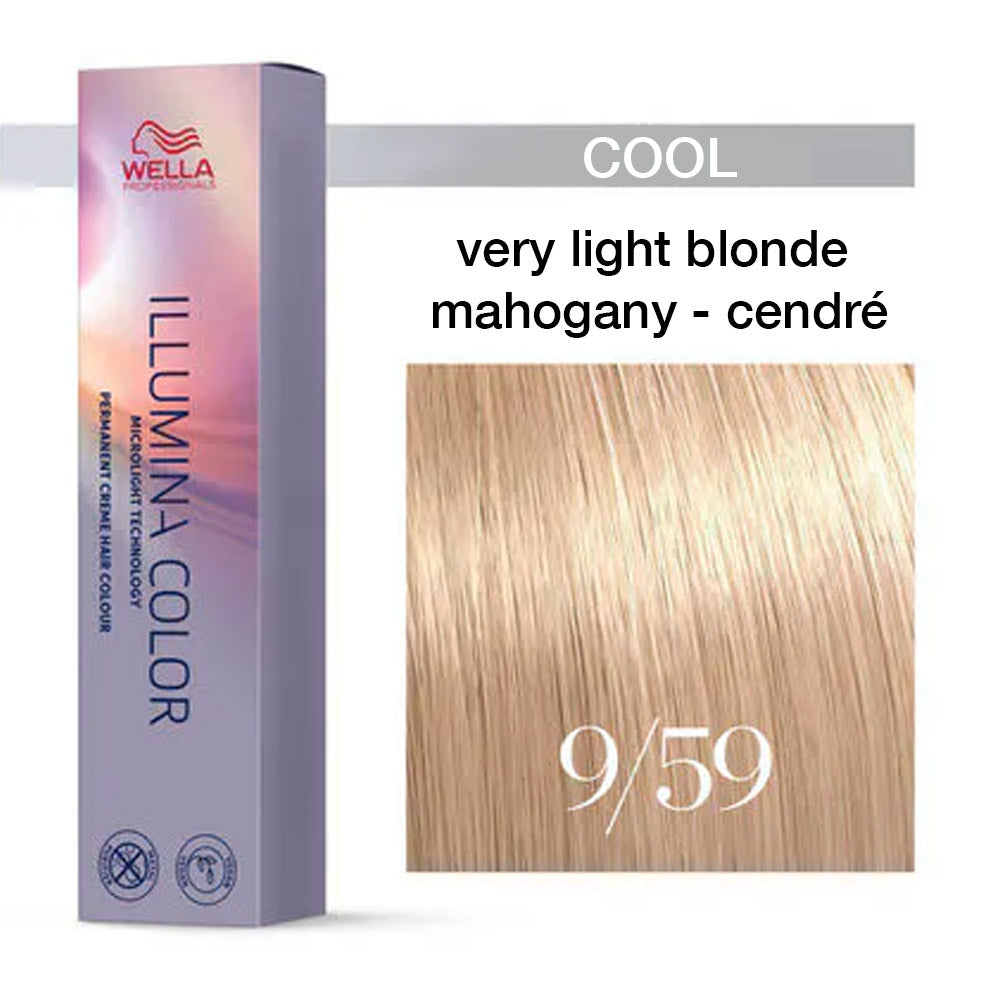 Wella Illumina Color 9/59 Biondo Chiarissimo Mogano Cendré 60ml