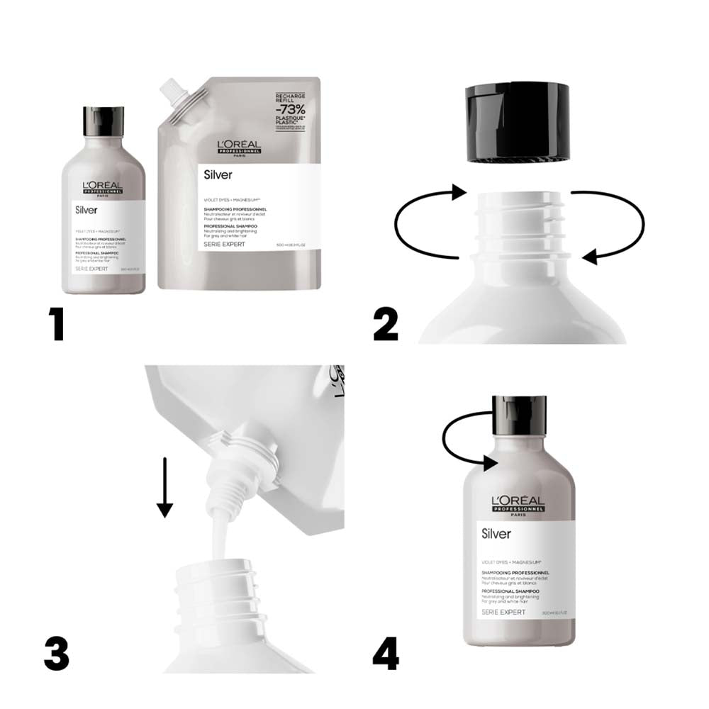 L'Oreal Professionnel Paris Serie Expert Silver Shampoo Refill 500ml