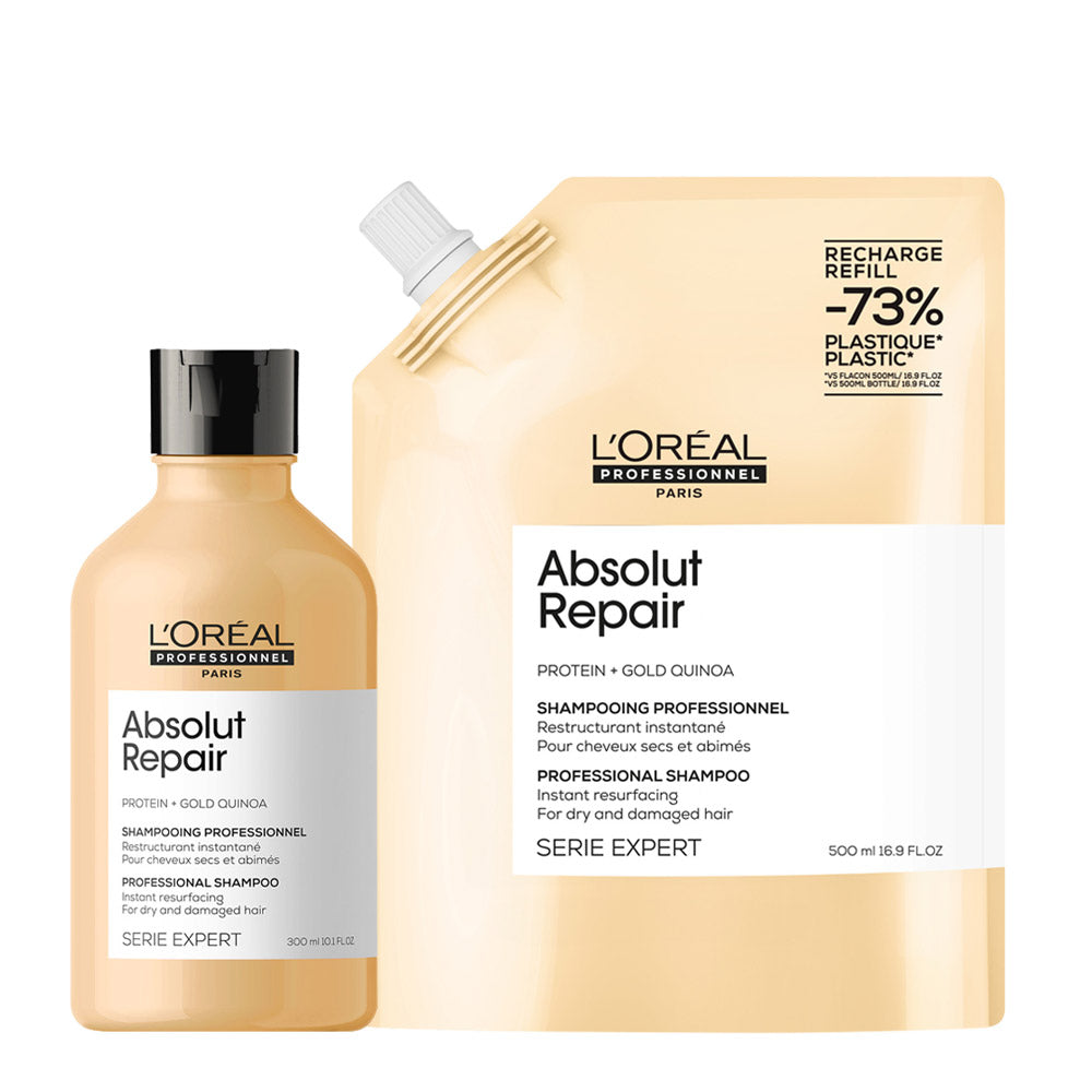 L'Oréal Paris Serie Expert Absolut Repair Shampoo 300ml + Refill 500ml