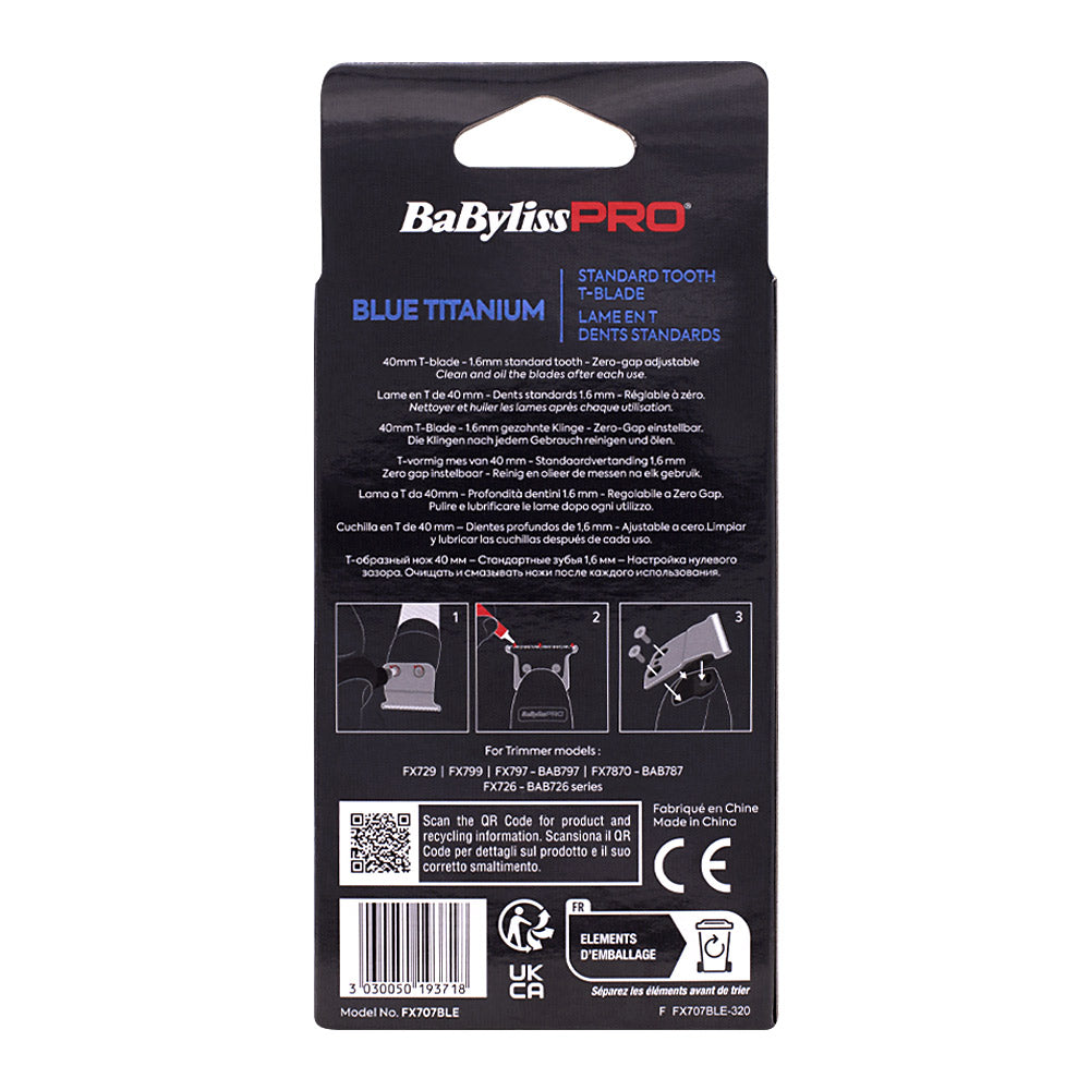 Babyliss Pro 4Artist Testina Blue Titanium per Trimmer FXONE