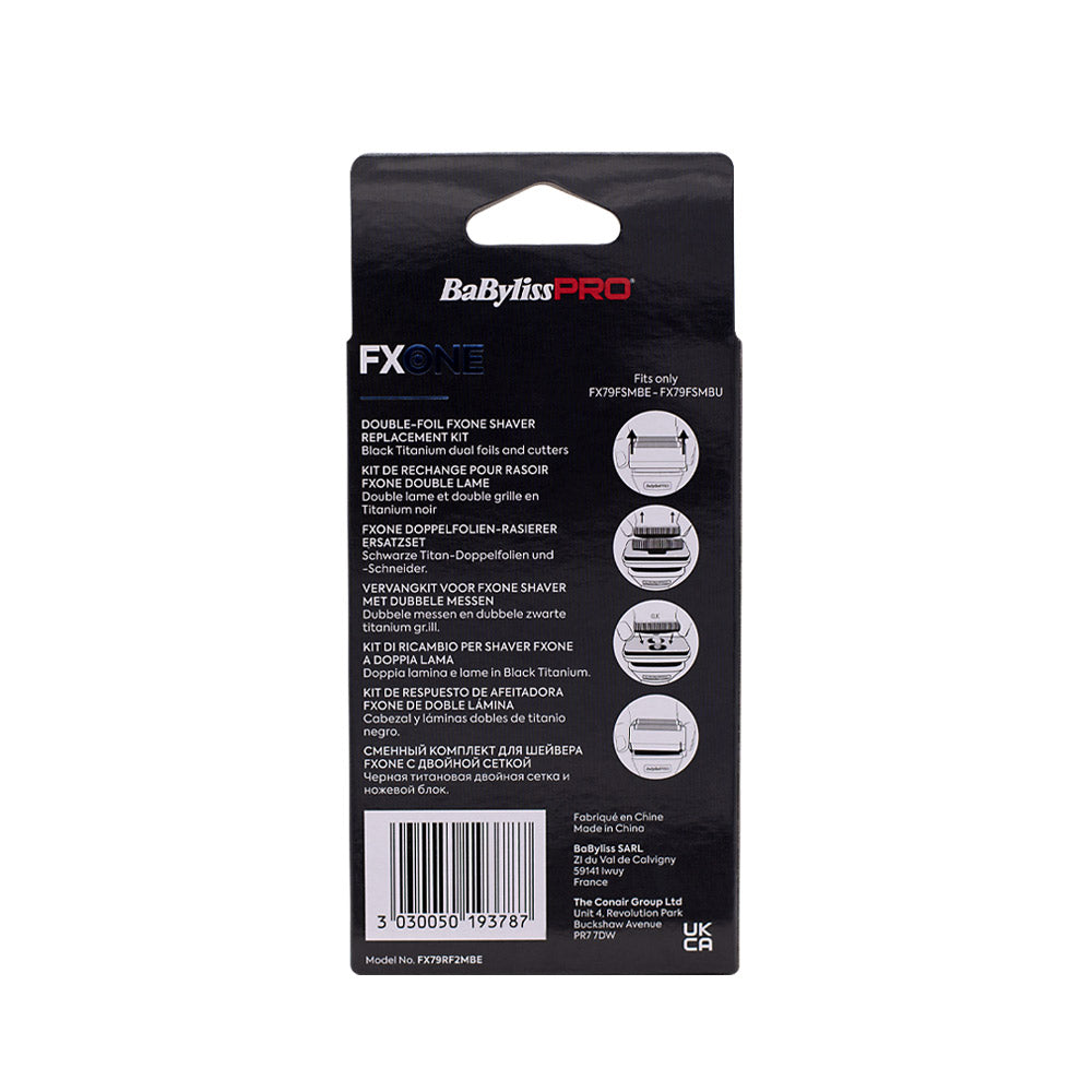 Babyliss Pro 4Artist Kit di Ricambio Black a Doppia Lama per Shaver Fxone