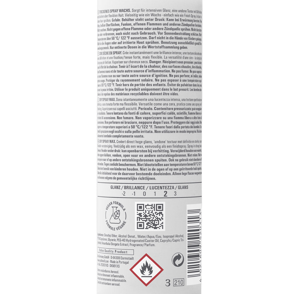Goldwell Stylesign Dry Spray Wax 150ml - cera spray tenuta forte