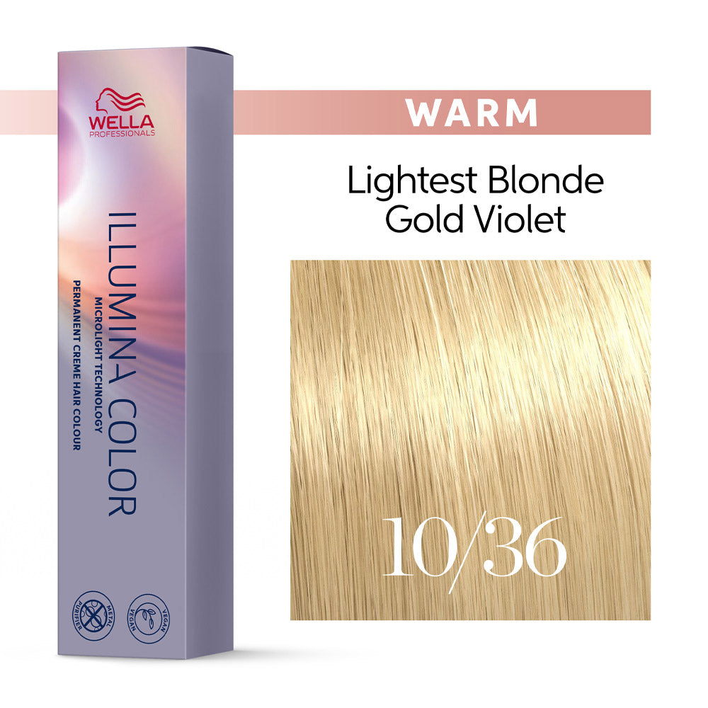 Wella Illumina Color 10/36 Biondo Platino Oro Violetto 60ml