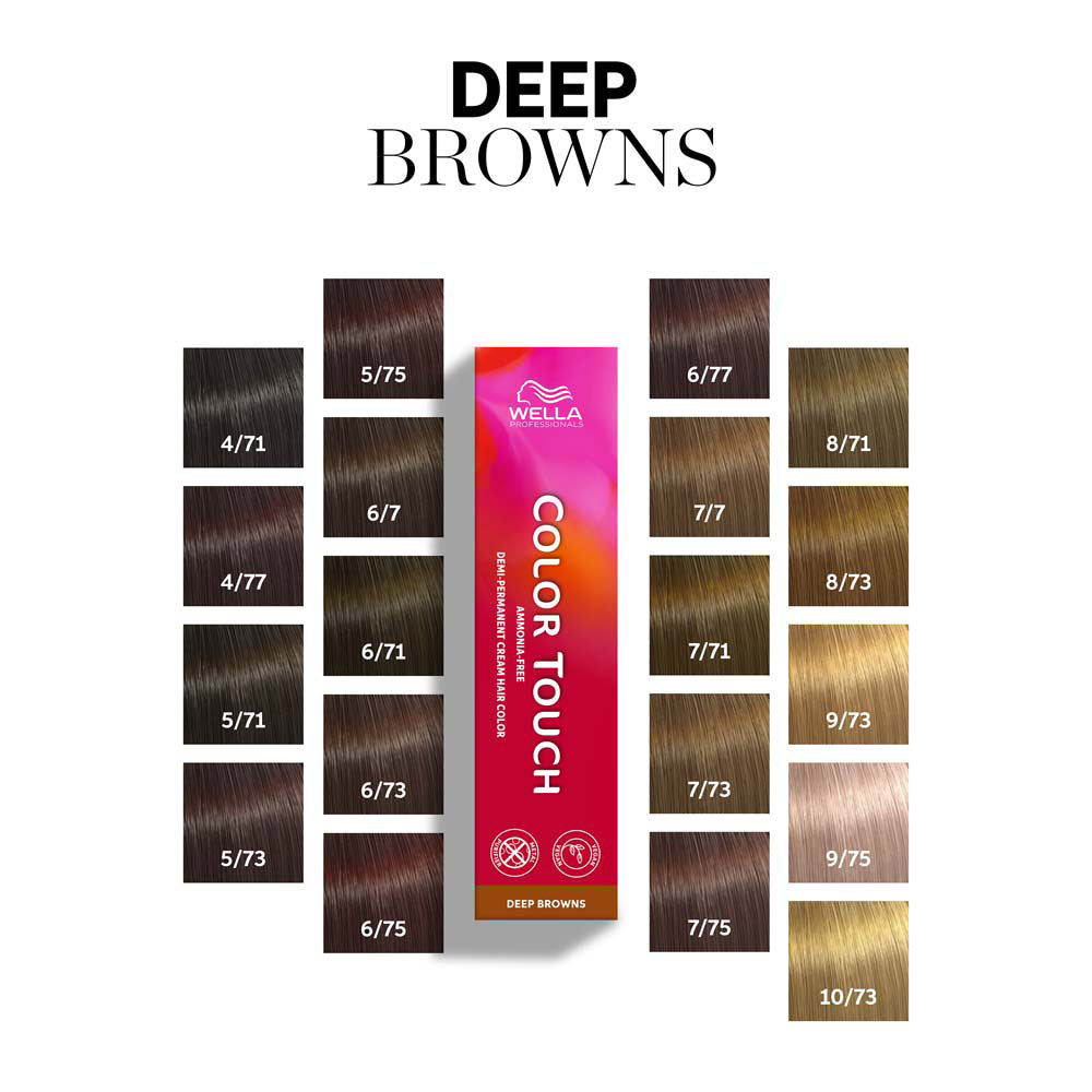 Wella Color Touch Deep Browns 8/71 Biondo Chiaro Sabbia Cenere 60ml