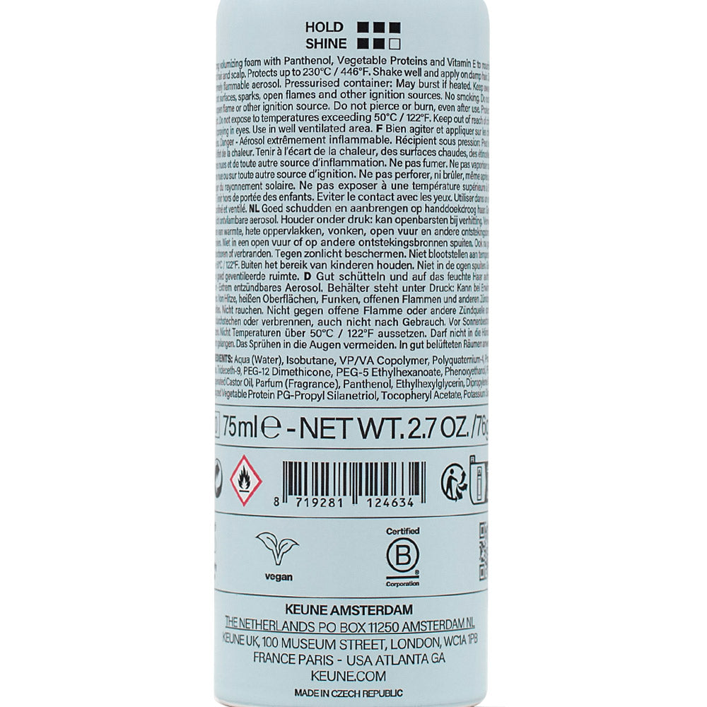 Keune Style Volume Velvet Cloud Strong Volume Foam 75ml