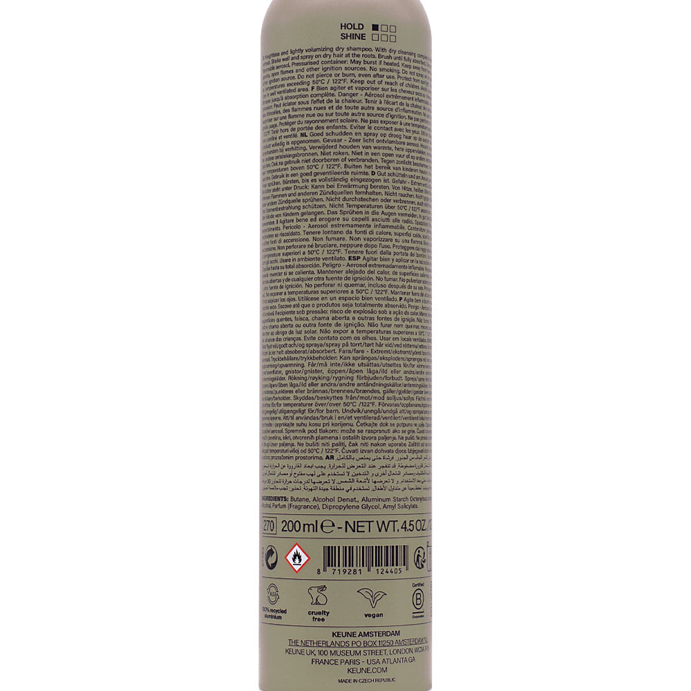 Keune Style Refresh Clean Slate Refreshing Dry Shampoo 200ml - shampoo secco