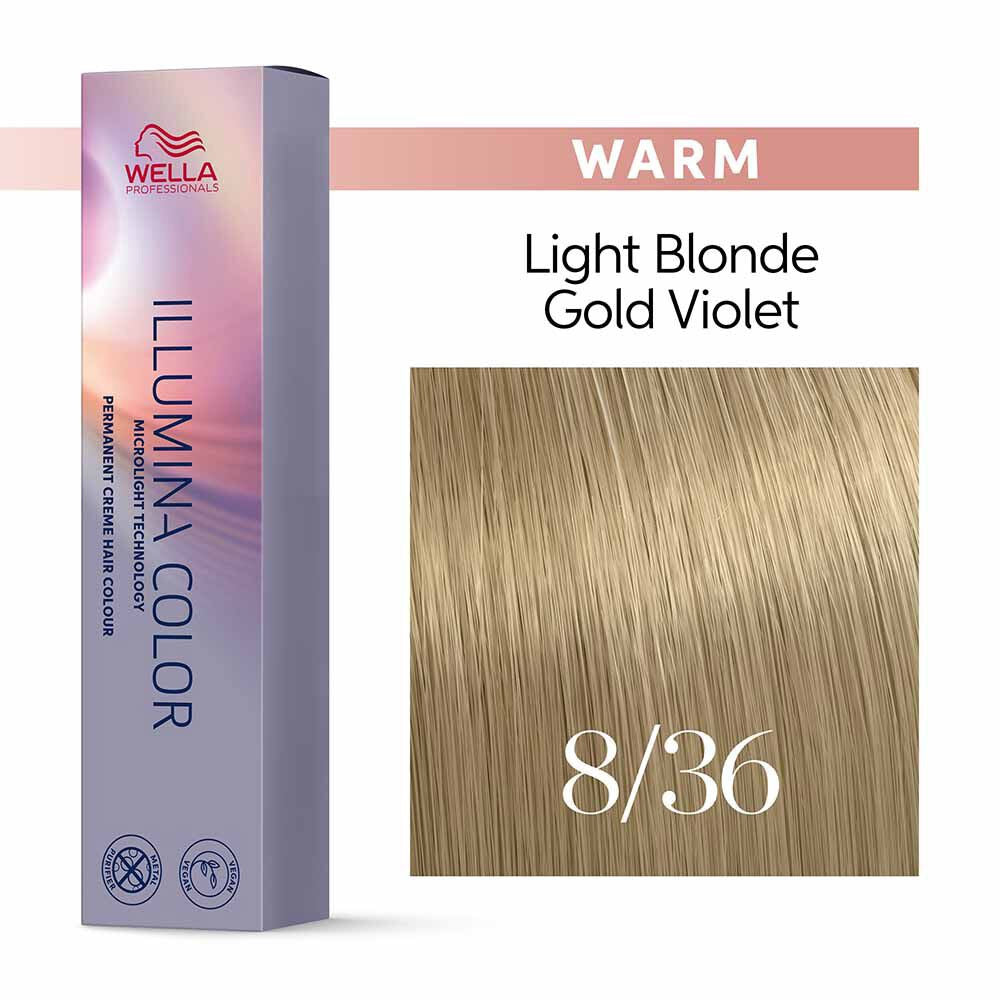 Wella Illumina Color 8/36 Biondo Chiaro Oro Violetto  60ml