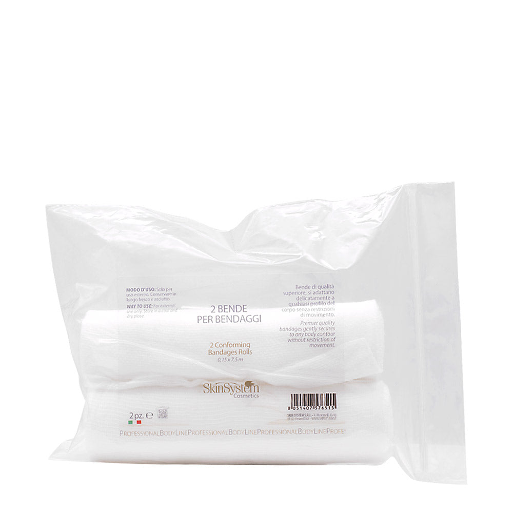 SkinSystem Conforming Bandages Rolls 2pz - tessuto fibro elastico per bendaggi