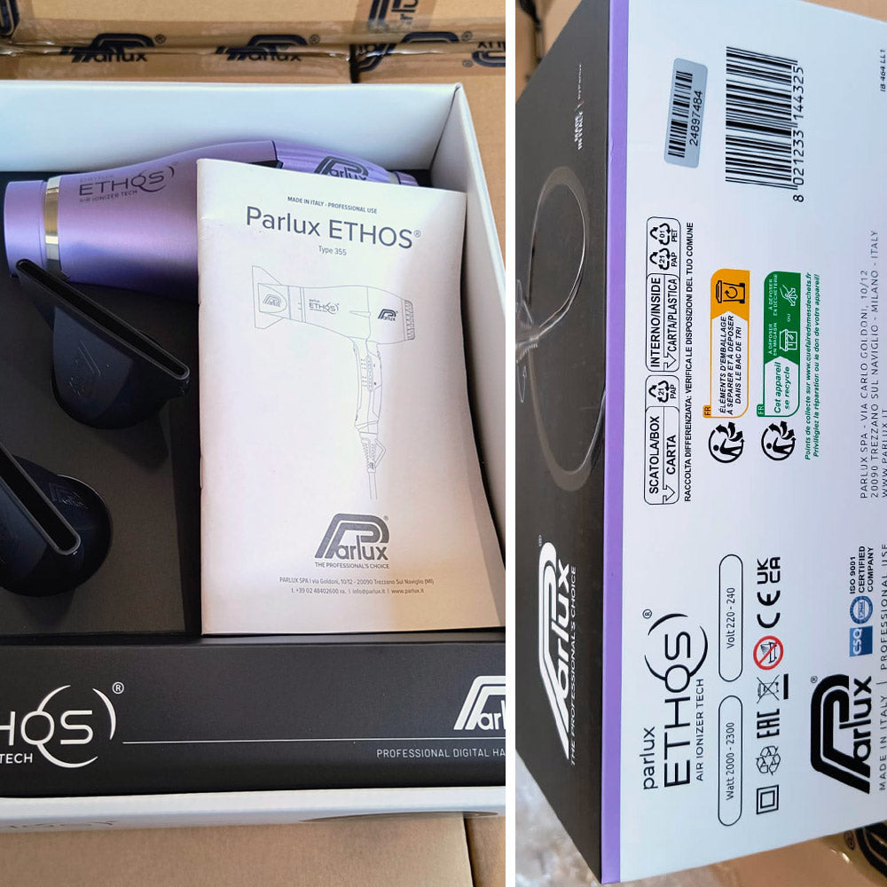 Parlux Ethos Air Ionizer Tech Purple - asciugacapelli