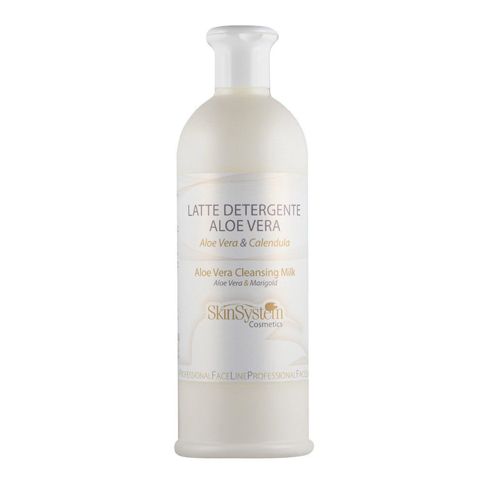 SkinSystem Aloe Vera Cleansing Milk 500ml  - latte detergente aloe vera