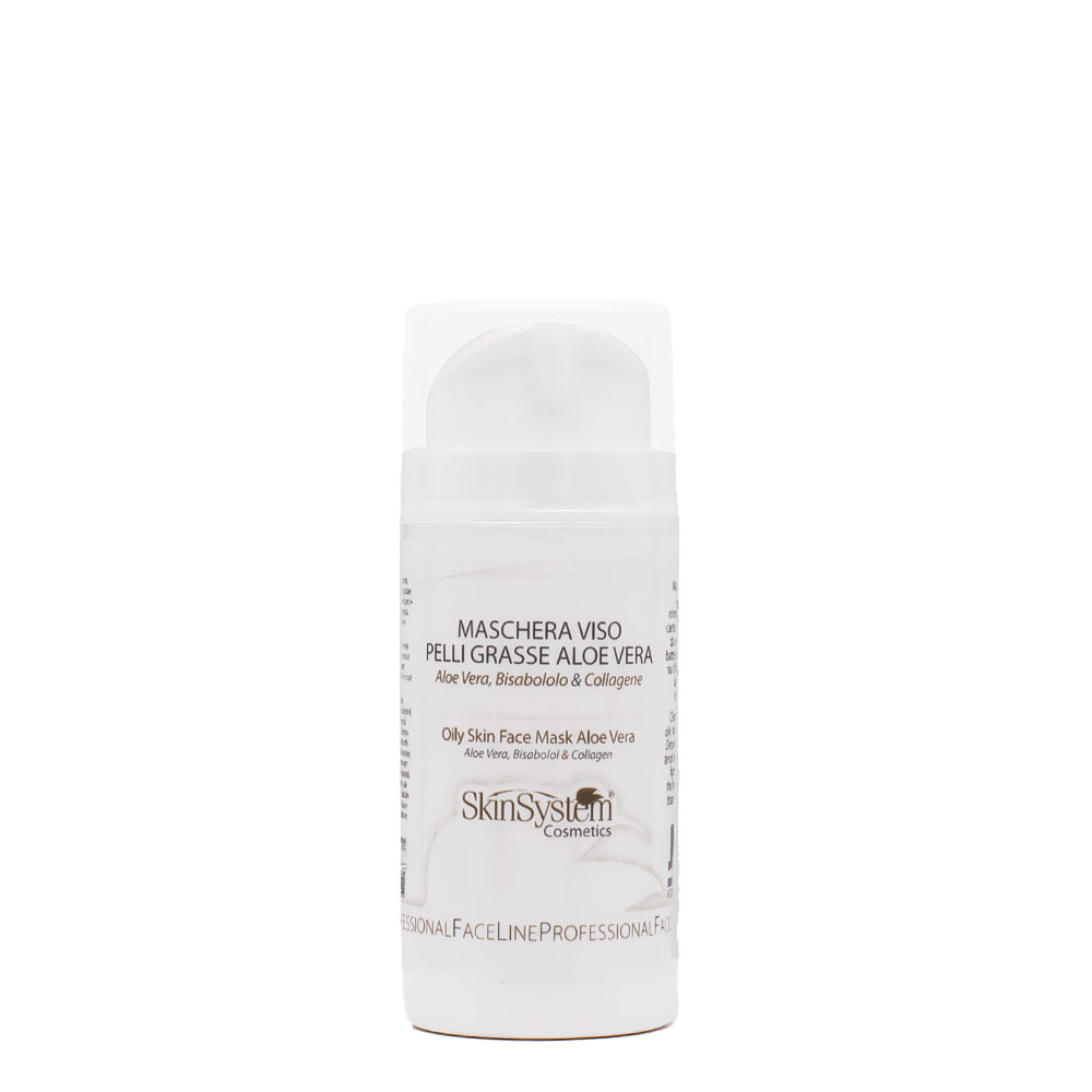 SkinSystem Oily Skin Face Mask Aloe Vera 100ml - maschera viso pelli grasse
