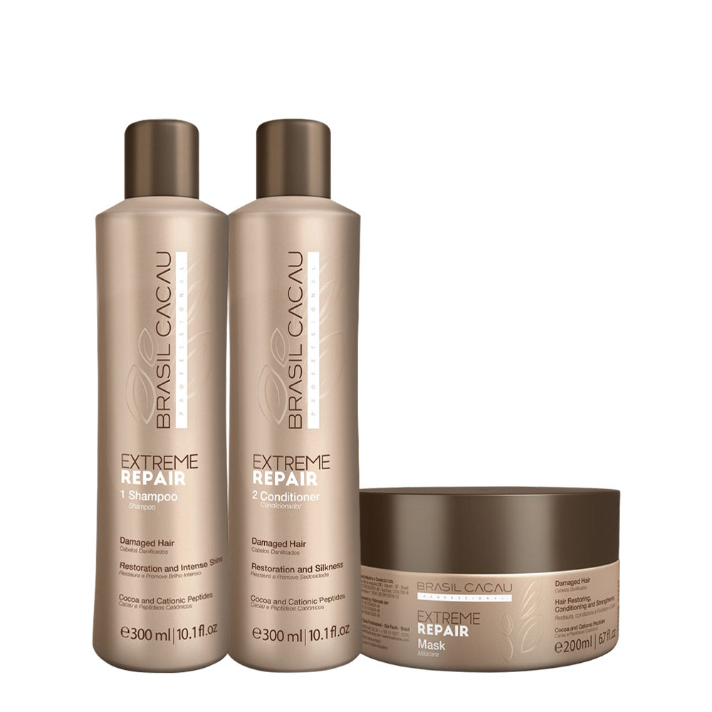 Cadiveu Extreme Repair Shampoo 300ml Conditioner 300ml  Mask 200ml