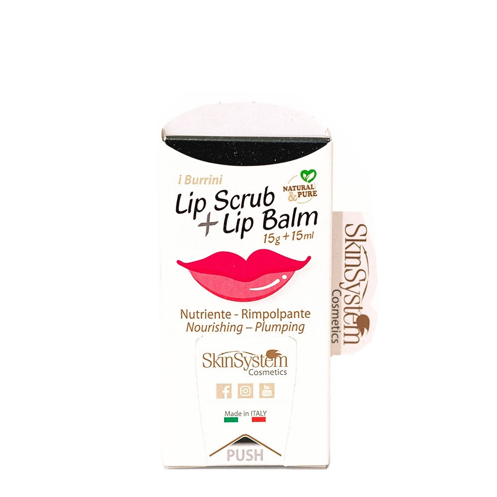 SkinSystem I Burrini  Lip Scrub + Lip Balm 15g + 15ml