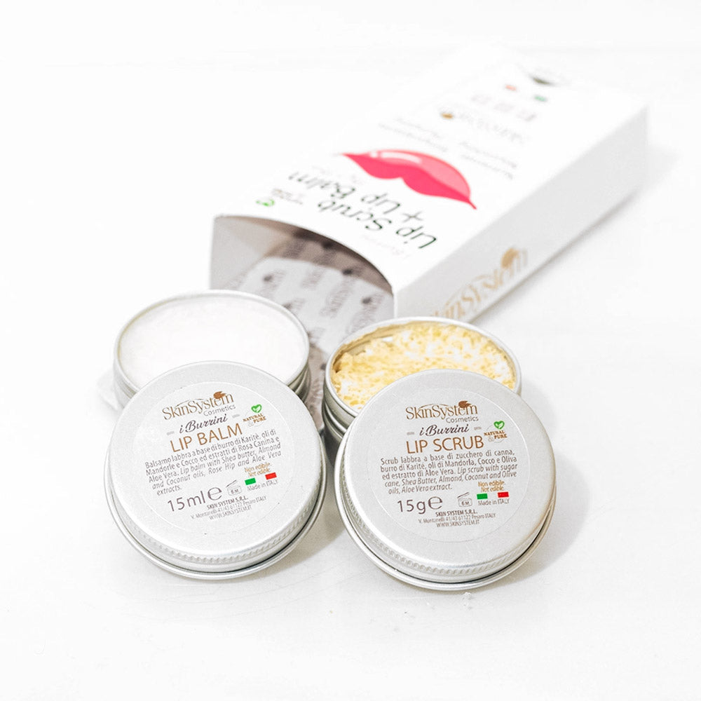 SkinSystem I Burrini  Lip Scrub + Lip Balm 15g + 15ml