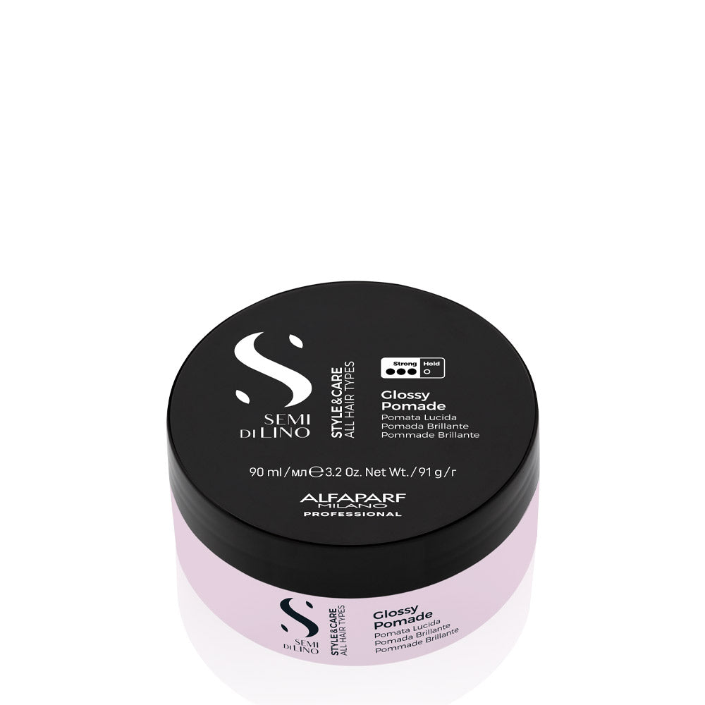 Alfaparf Milano Semi Di Lino Style&Care Glossy Pomade 90ml - cera tenuta forte