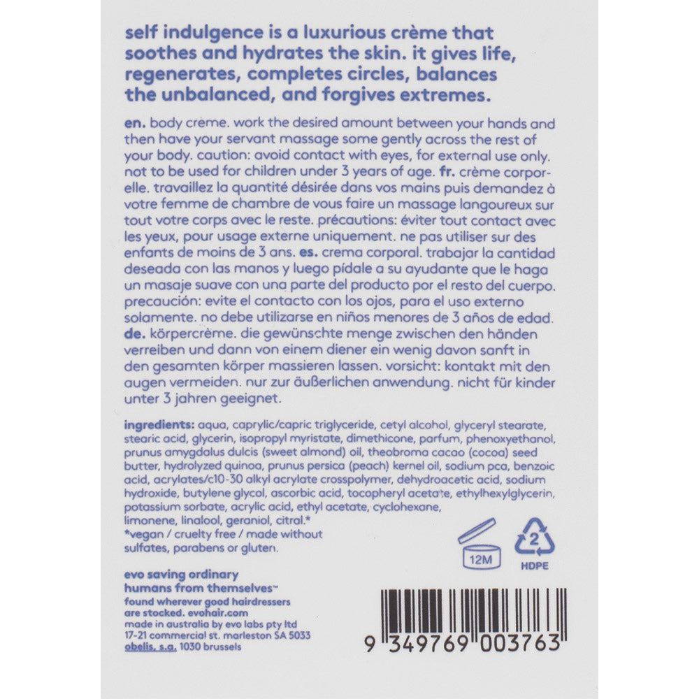 Evo Self Indulgence Body Crème 300ml - crema corpo