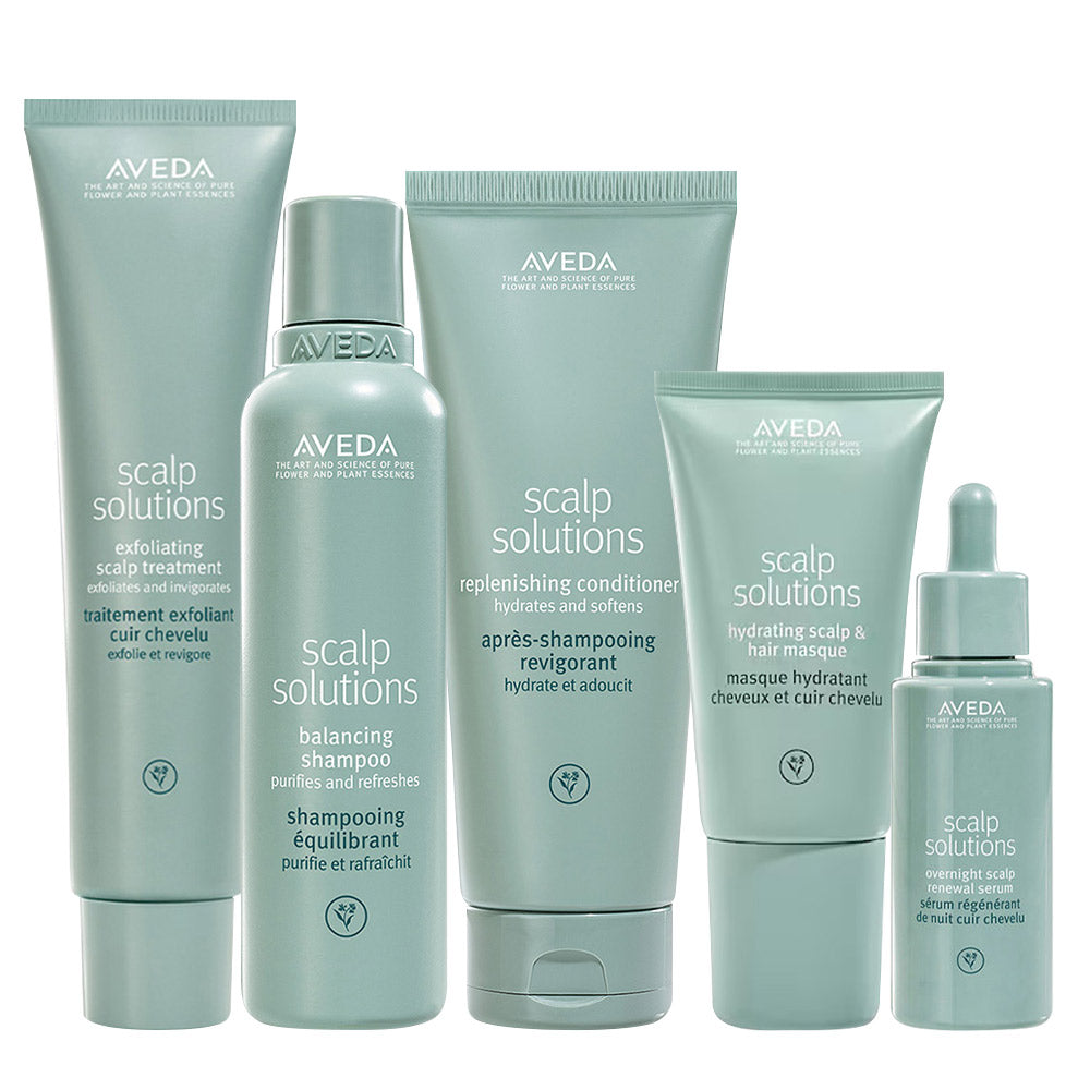 Aveda Scalp Solutions Exfoliating Scalp Treatment 150ml Shampoo 200ml Conditioner 200ml Masque 150ml Serum 50ml