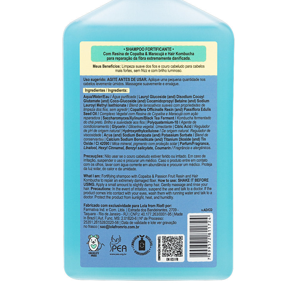 Lola From Rio Danos Vorazes Shampoo Fortificante 250ml - shampoo fortificante