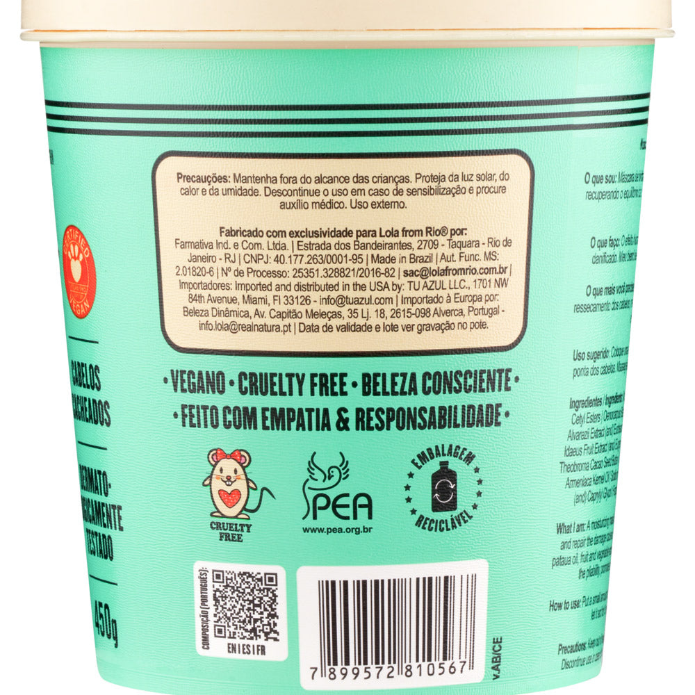 Lola From Rio Meu Cacho Minha Vida Máscara Hidratante 450gr - maschera idratante