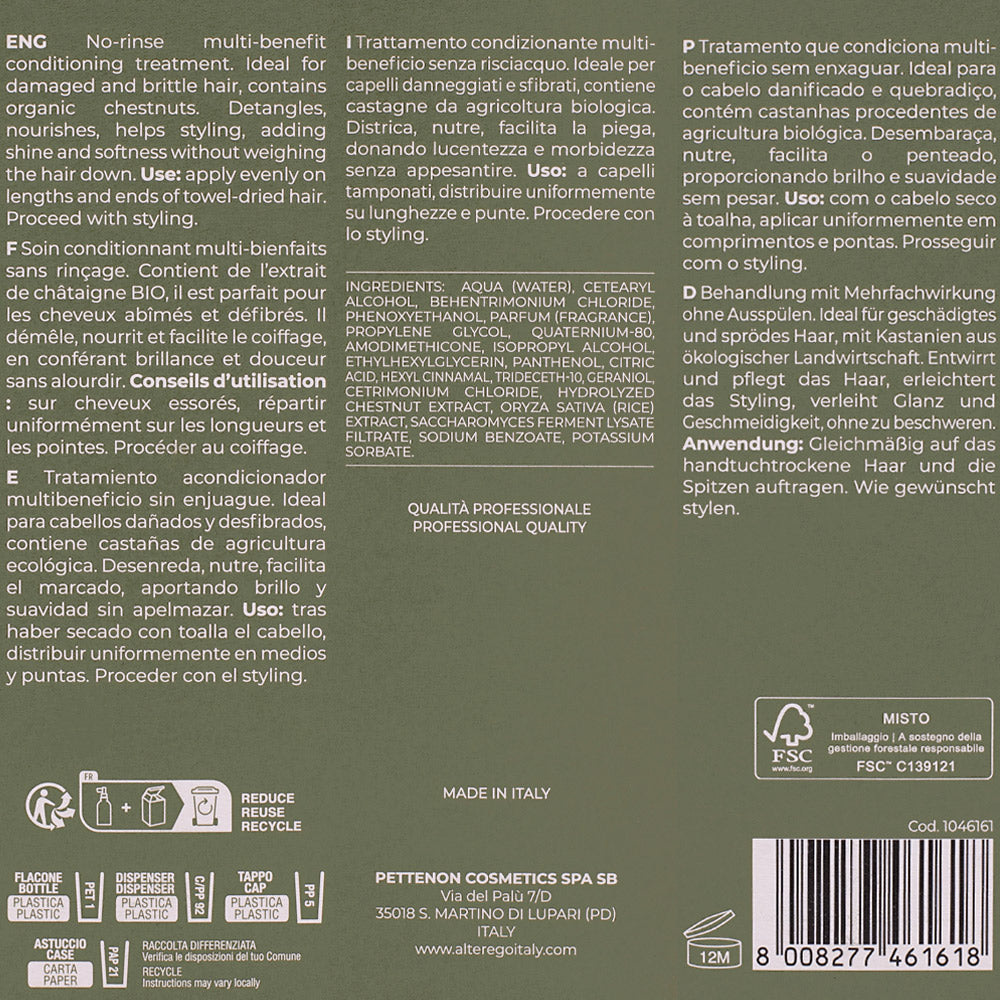 Alterego Curego Nourish Leave In Conditioner 150ml - trattamento multi-beneficio