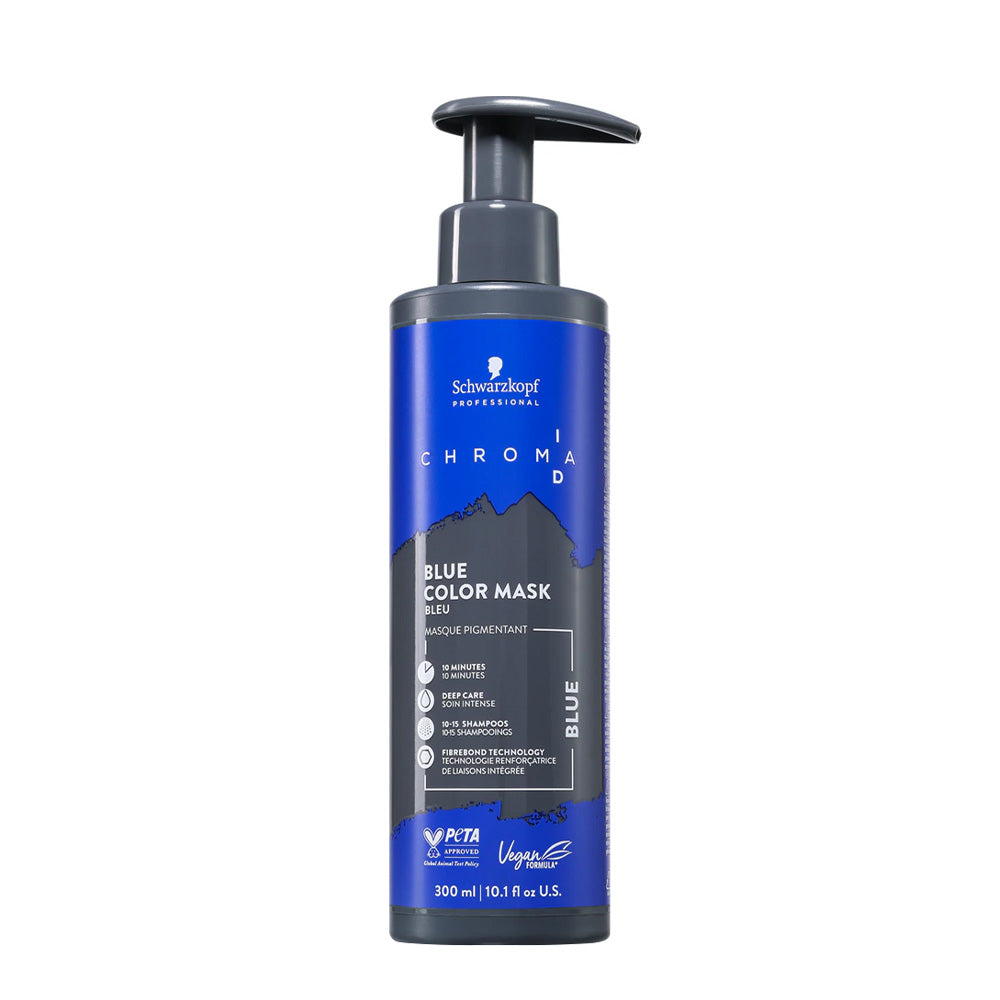 Schwarzkopf Chroma ID Color Mask Blue 300ml - maschera colorata semipermanente