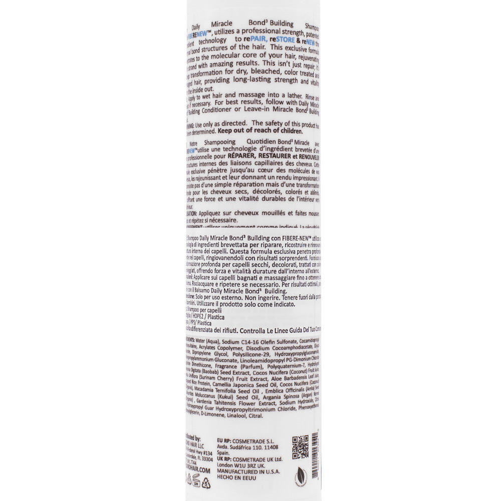 Rebond Daily Miracle Bond3 Building Shampoo 300ml - shampoo ristrutturante