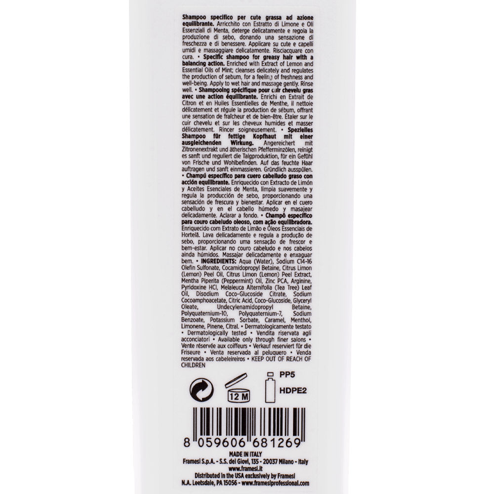 Framesi Morphosis Balance Shampoo 250ml - shampoo riequilibrante cute grassa