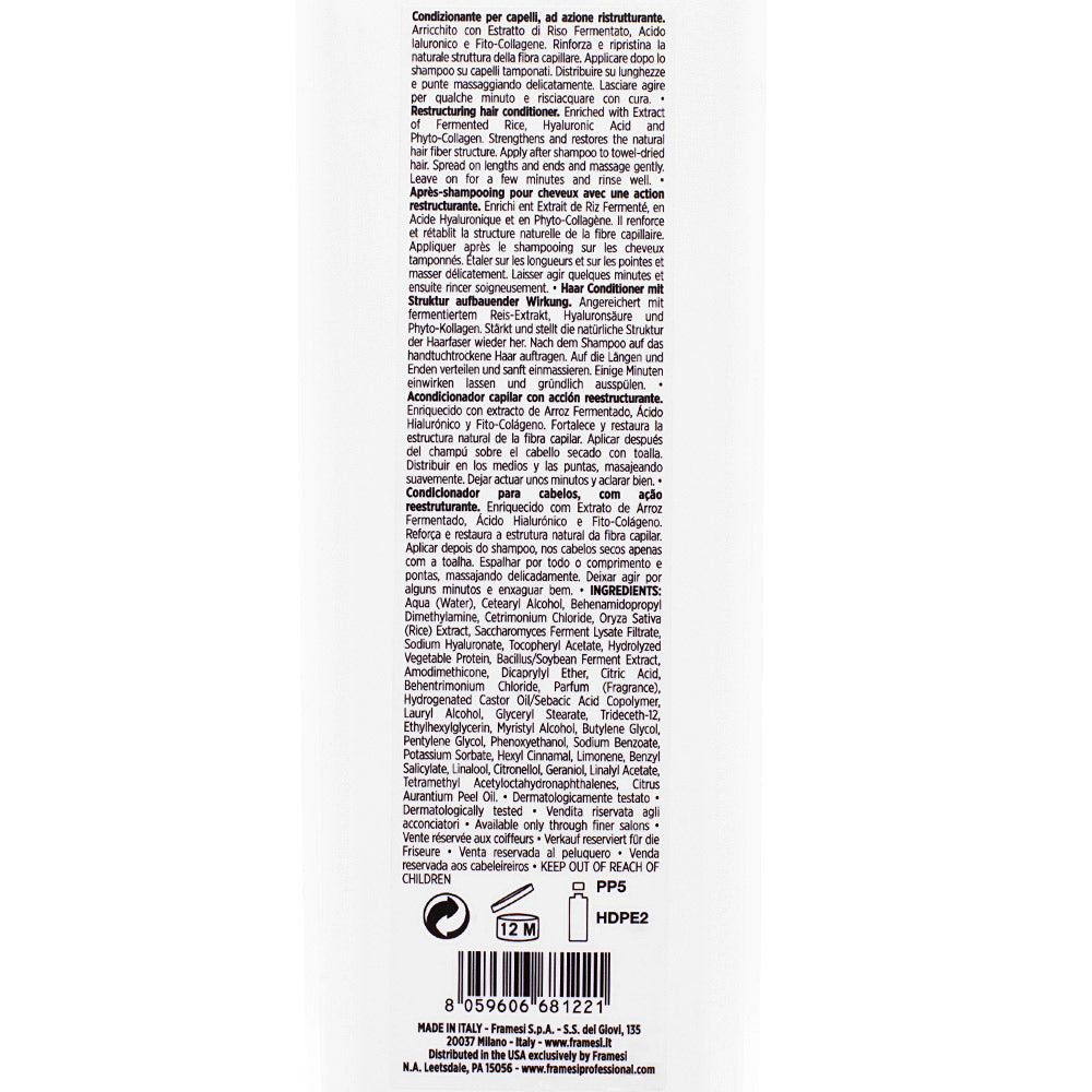 Framesi Morphosis Restructure Conditioner 1000ml - balsamo ristrutturante capelli danneggiati