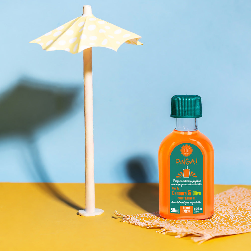 Lola From Rio Pinga Cenoura & Oliva 50ml - olio termoprotettore e raggi UV