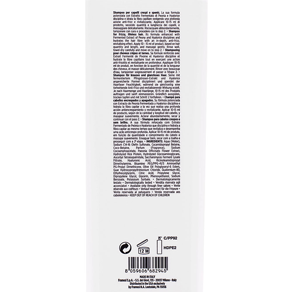 Framesi Morphosis Ultimate Care Shampoo 1000ml - shampoo capelli crespi e spenti