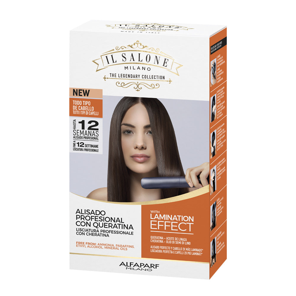 Alfaparf Milano Il Salone Straight Kit Linseed Oil - trattamento lisciante