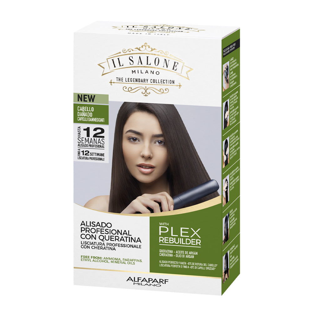Alfaparf Milano Il Salone Straight Kit Argan & Cheratina - trattamento lisciante