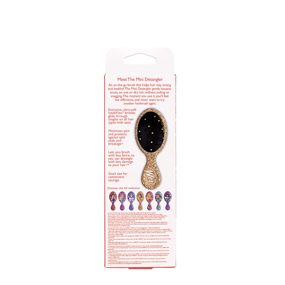 WetBrush Pro Mini Detangler Disney Glitter Ball Belle