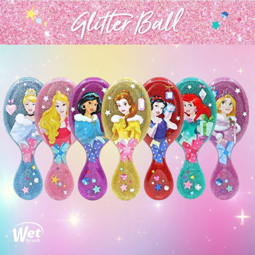 WetBrush Pro Mini Detangler Disney Glitter Ball Cinderella