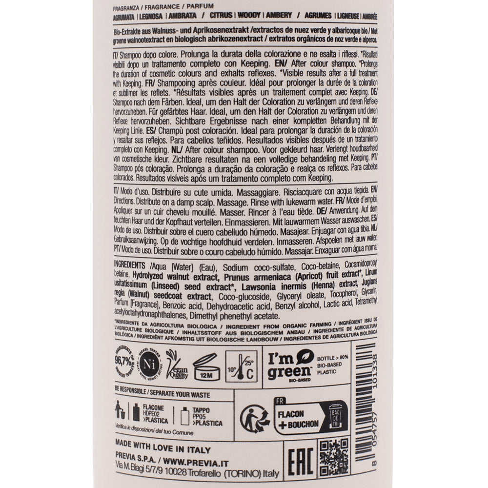 Previa Keeping After Color Shampoo 340ml - shampoo capelli colorati