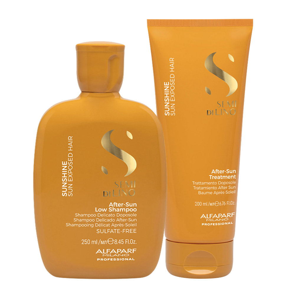 Alfaparf Milano Semi di Lino Sunshine After Sun Shampoo 250ml Treatment 200ml